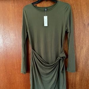 francesca's Long Sleeve Wrap Dress